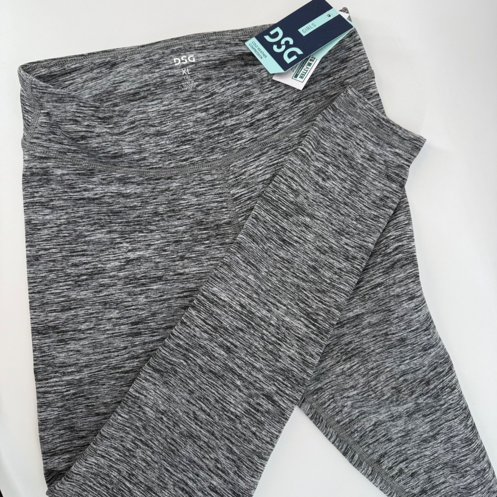 DSG Girls XL Heather Gray Cold Weather Compression Leggings Pants‎ New With Tags